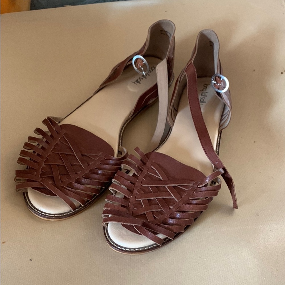 Brown Leather Women's Sandals